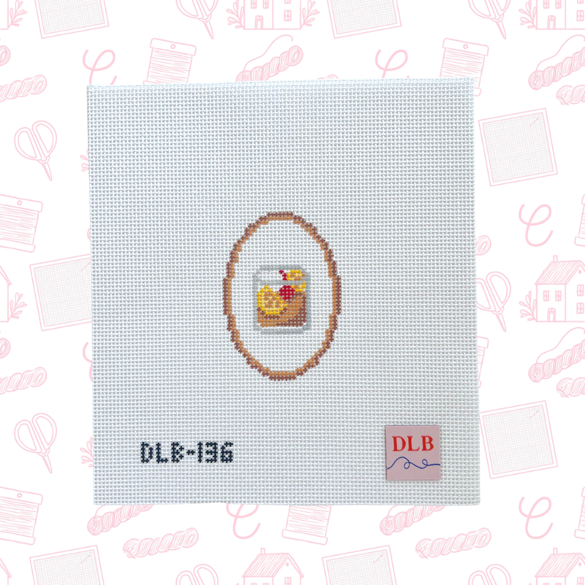 Mini Old Fashioned Needlepoint Canvas, 14 mesh, 2.25" x 3.25" Design Size