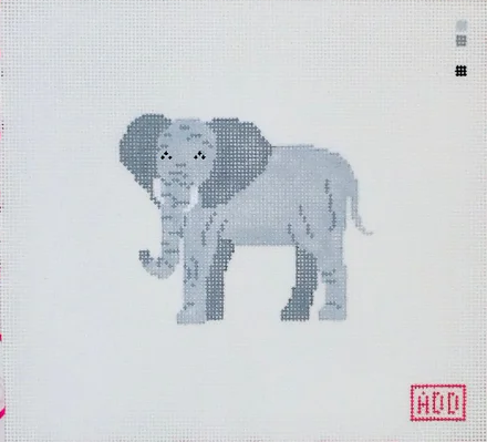 Elephant Mascot Needlepoint Canvas, Alabama Needlepoint, Roll Tide