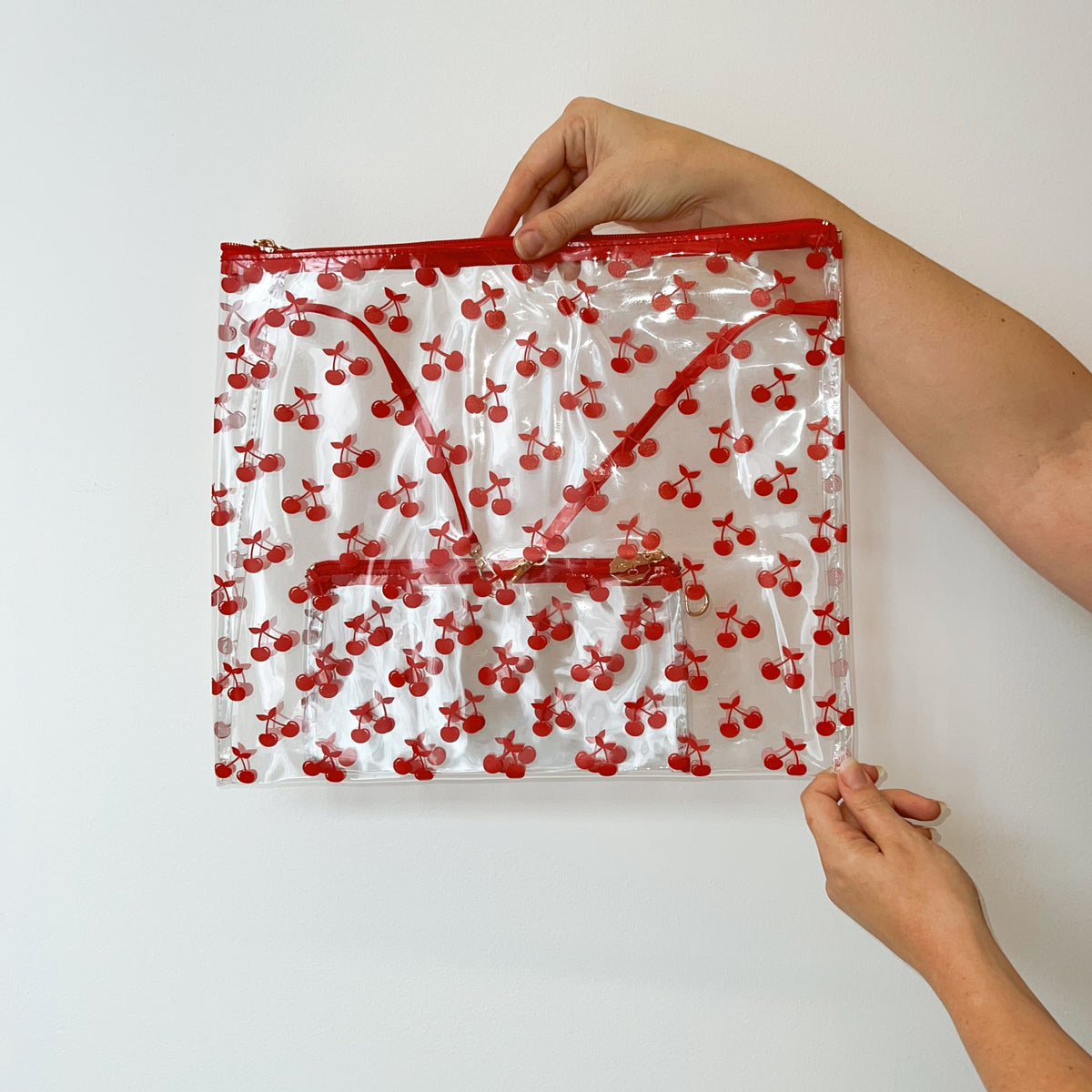 Cherry Print Project Bag