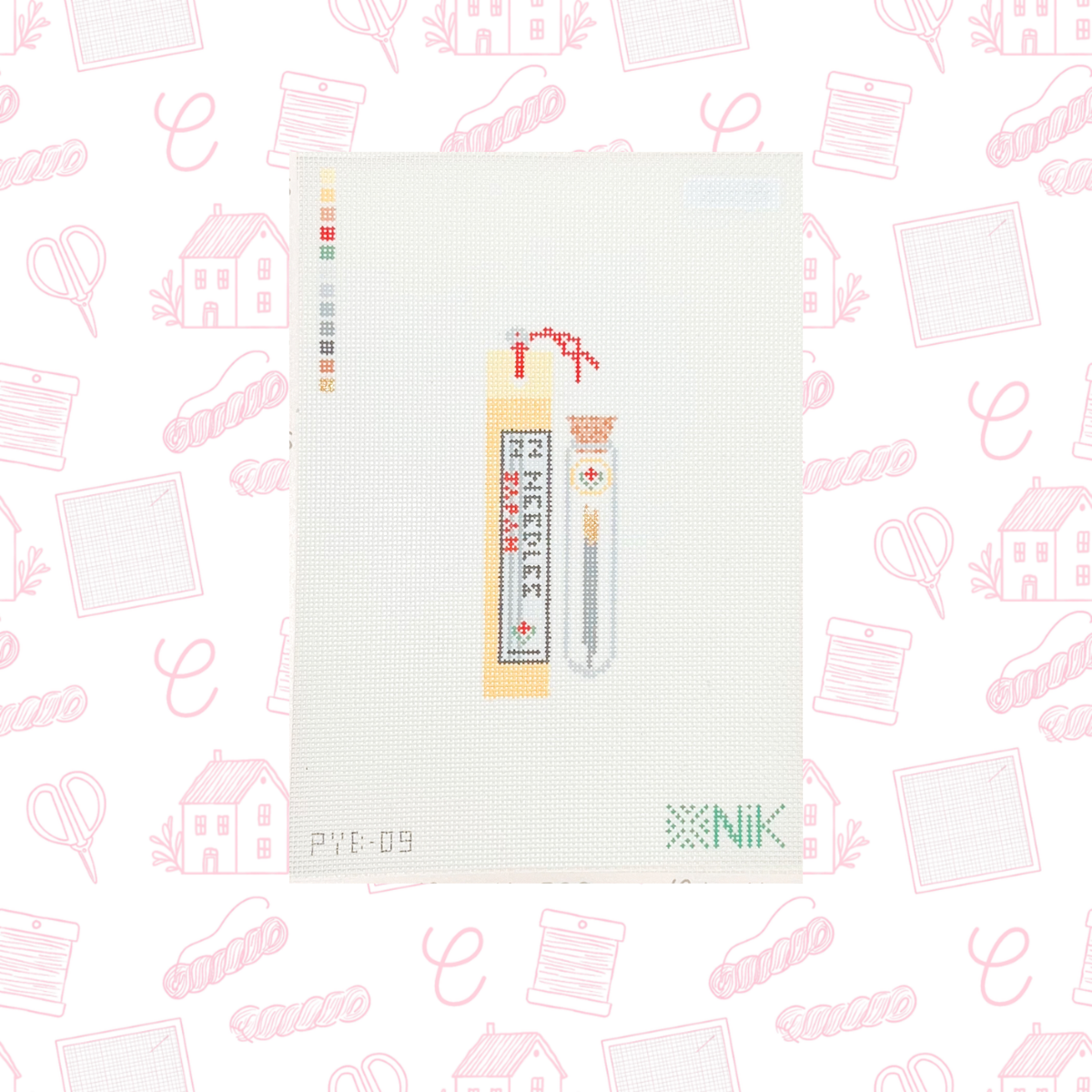 Needles Needlepoint Canvas, 18 mesh, 4.4" x 1.9" Design Size