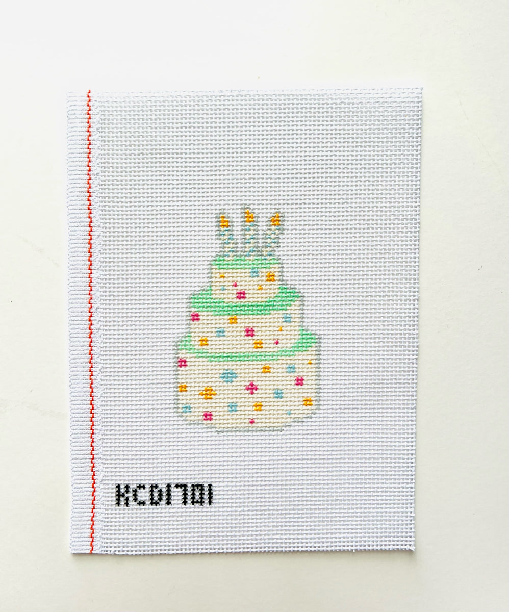 Birthday Cake needlepoint canvas