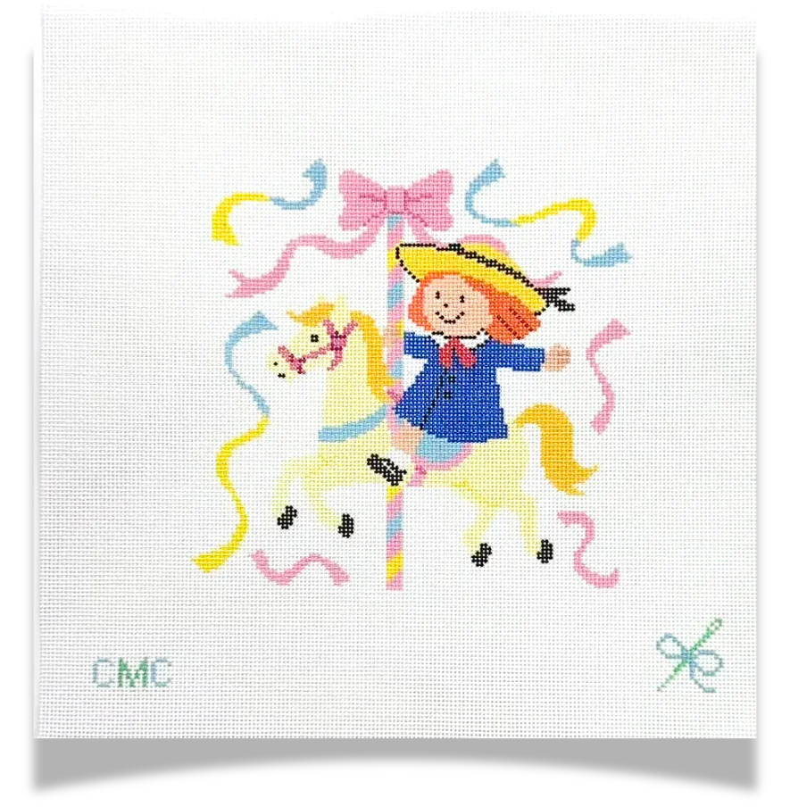 Madeline on Carousel Needlepoint Canvas