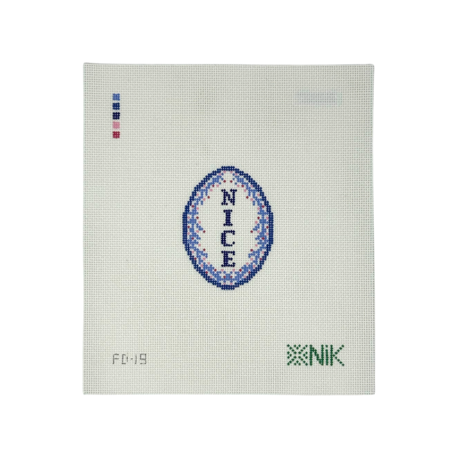 Fleur de Nice needlepoint canvas