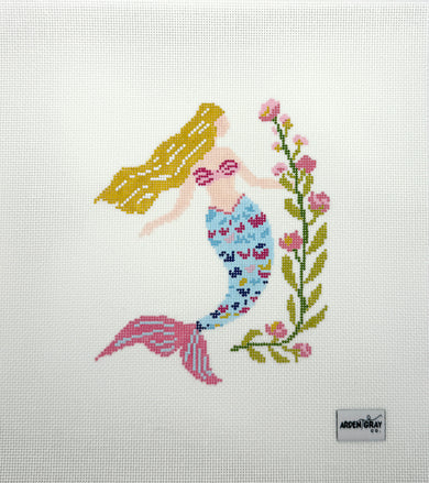 Pastel Mermaid, 18 Mesh, 5x8 Design