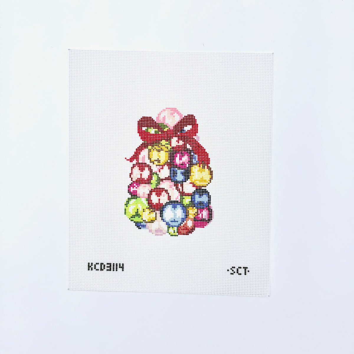 Glass Ornament Tree Printed Canvas