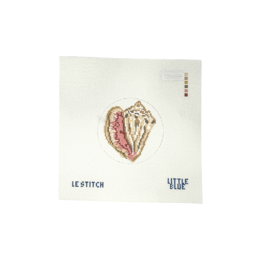 Conch needlepoint canvas