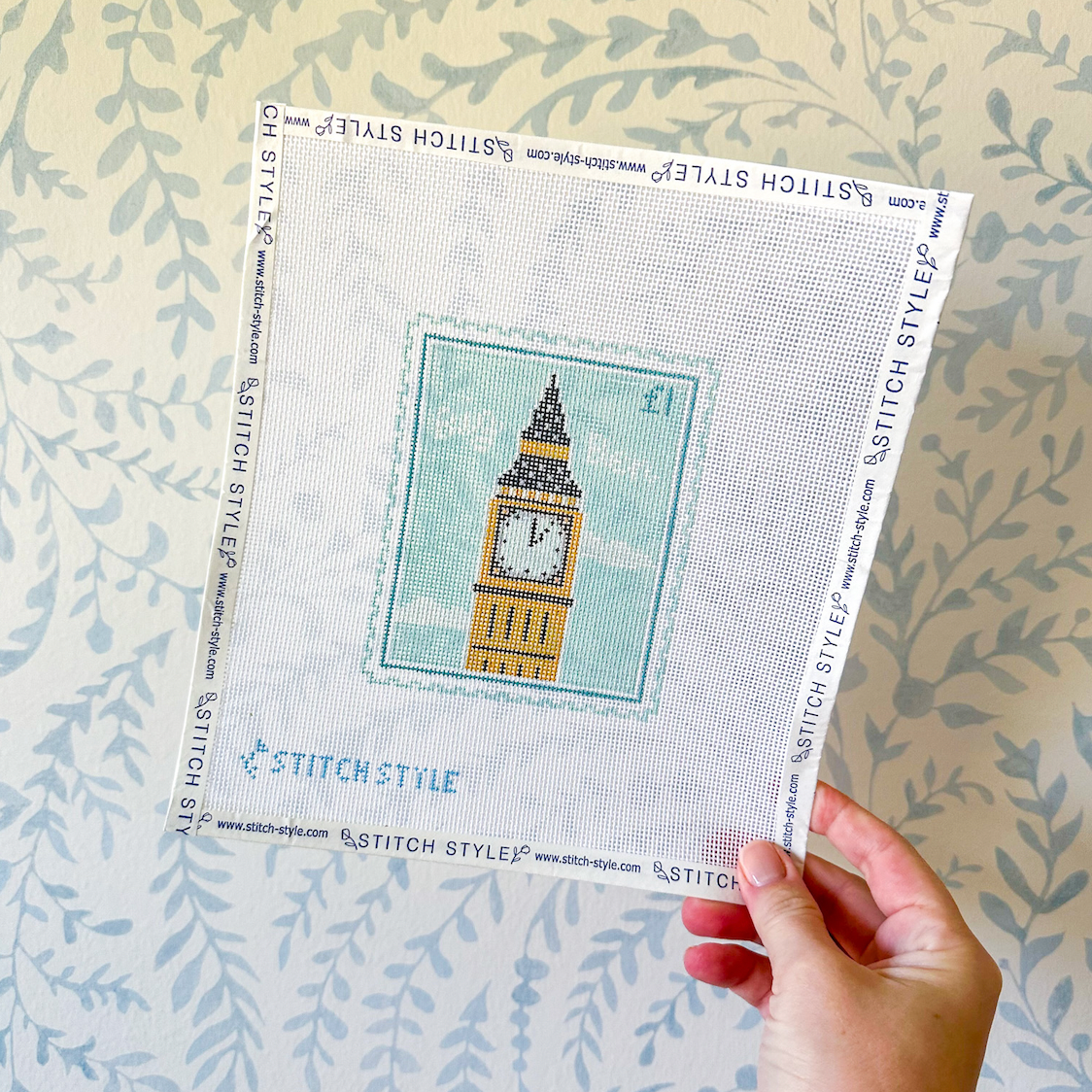 Big Ben Stamp needlepoint canvas