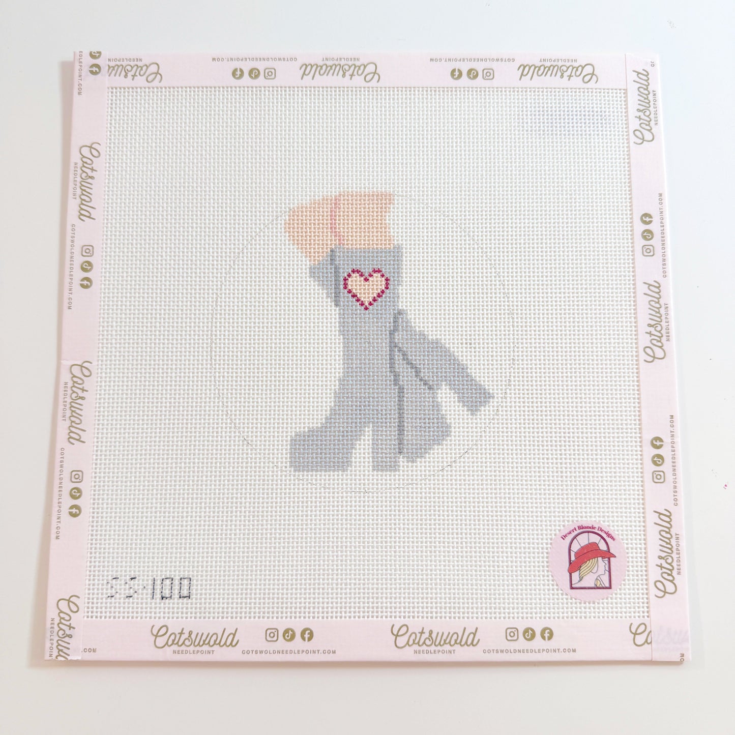 Sabrina Go Go Boots Needlepoint Canvas, Pop Culture, 18 Mesh, 4x4 Design