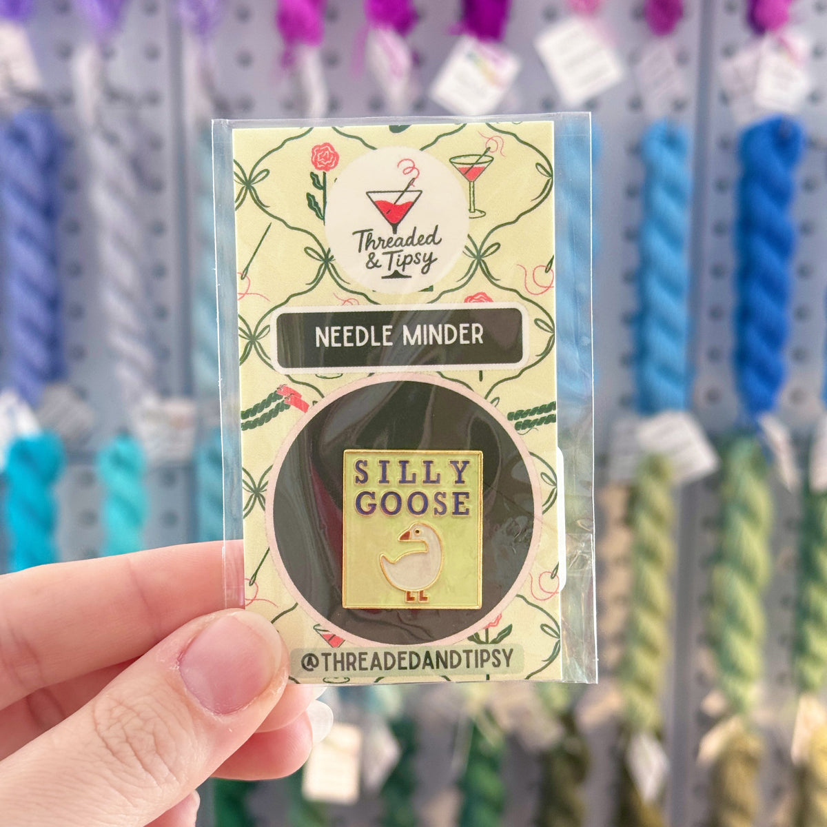Silly Goose Green Needleminder