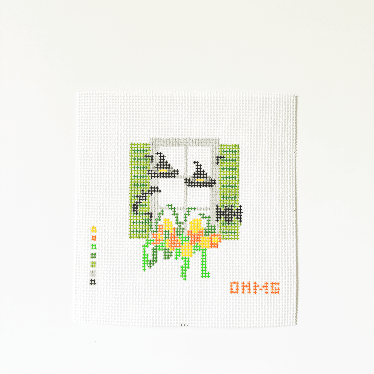 Halloween Window Box needlepoint canvas