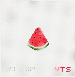 Mini Watermelon Slice needlepoint canvas