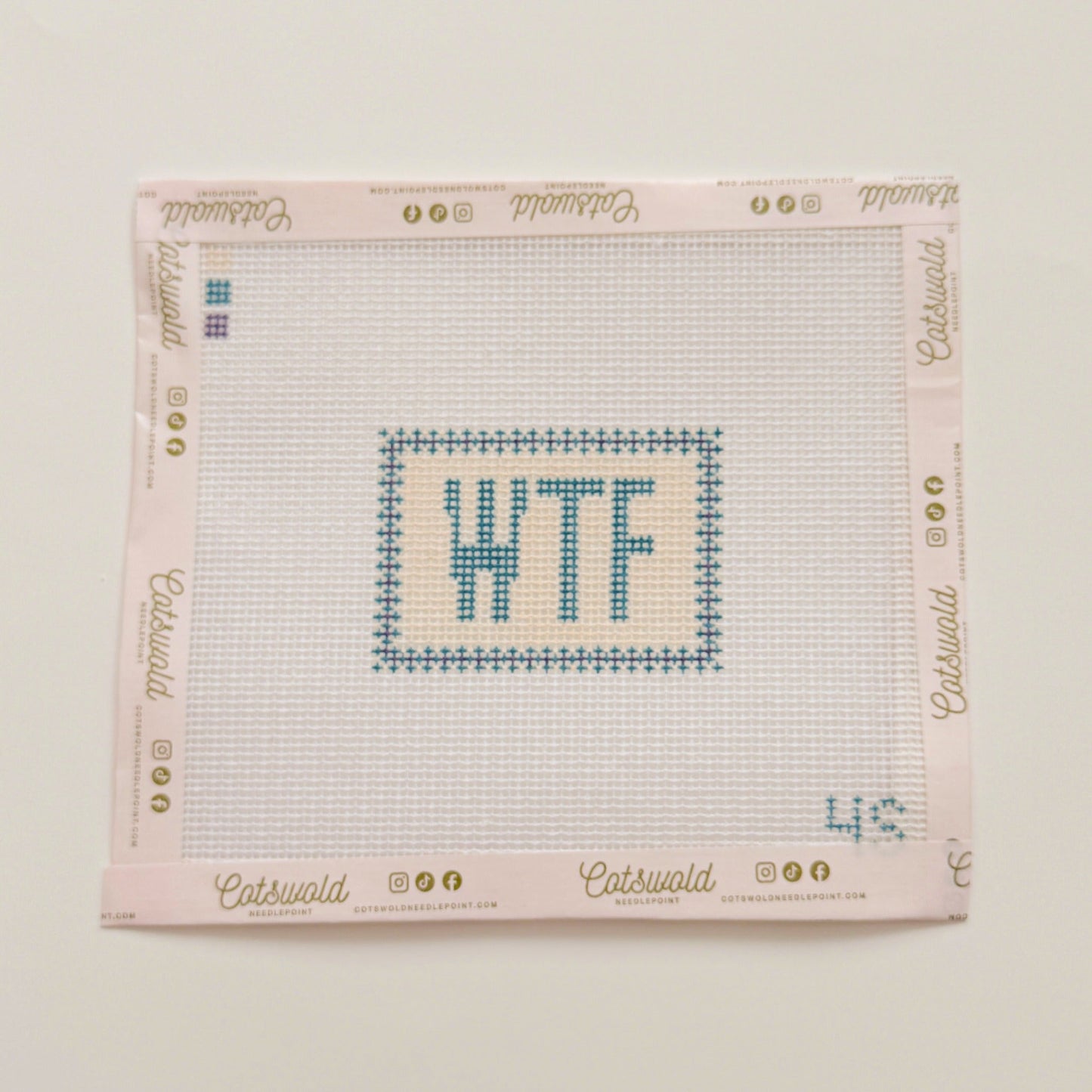 WTF Mood Series Needlepoint Canvas by 4 Stitches and Giggles