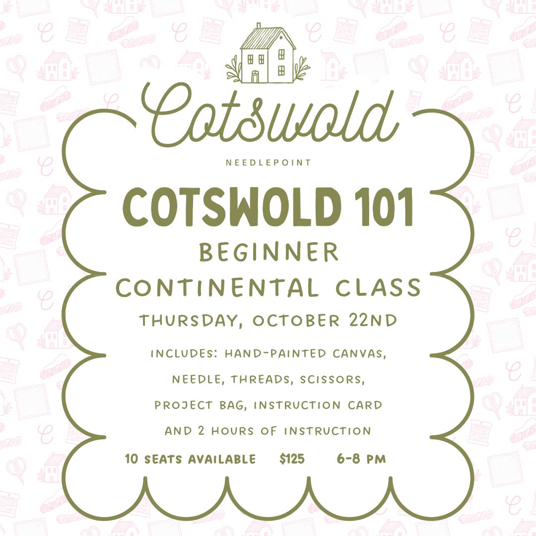 October Needlepoint 101 Class