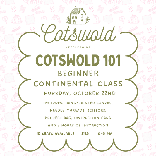 October Needlepoint 101 Class