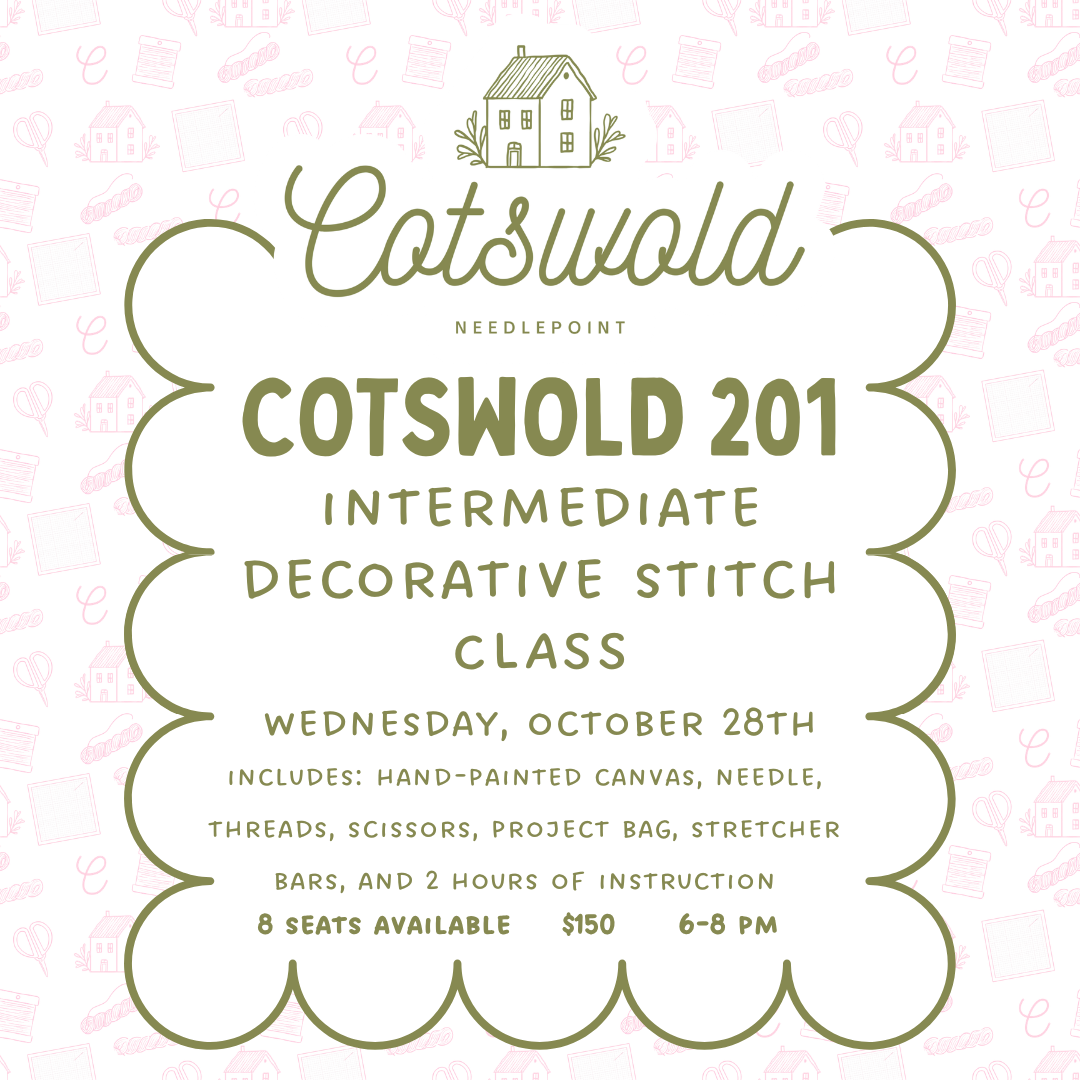 October Needlepoint 201 Class