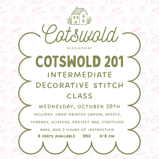 October Needlepoint 201 Class