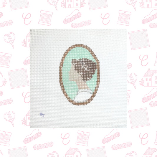 Elizabeth Bennett Frame Needlepoint Canvas, 18 Mesh, 5"x3.5" Design Size