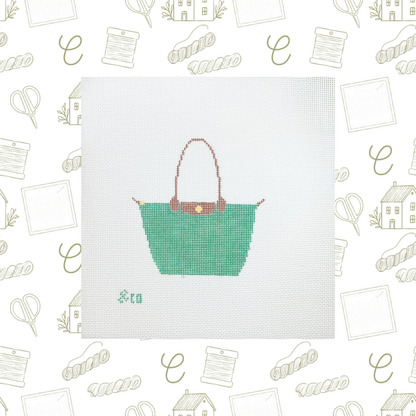 Longchamp Tote Bag Needlepoint Canvas, 18 Mesh, 4"x4.5" Design Size