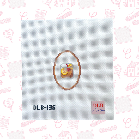 Mini Old Fashioned Needlepoint Canvas, 14 mesh, 2.25" x 3.25"  Design Size