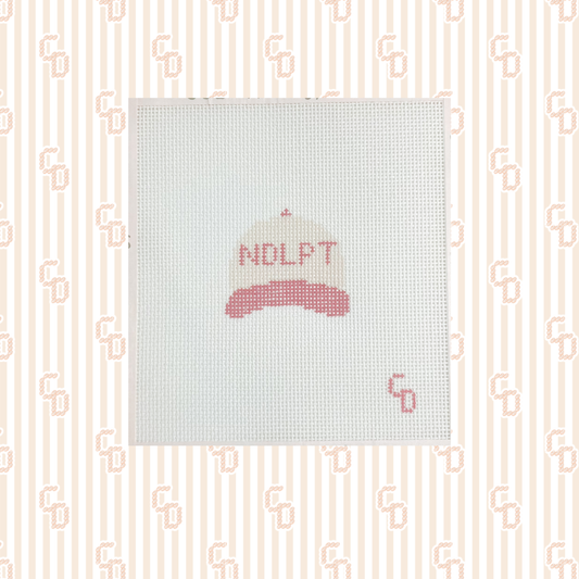Pink Mini NDLPT Canvas, 18 Mesh, ~2"x1.5" Design Size