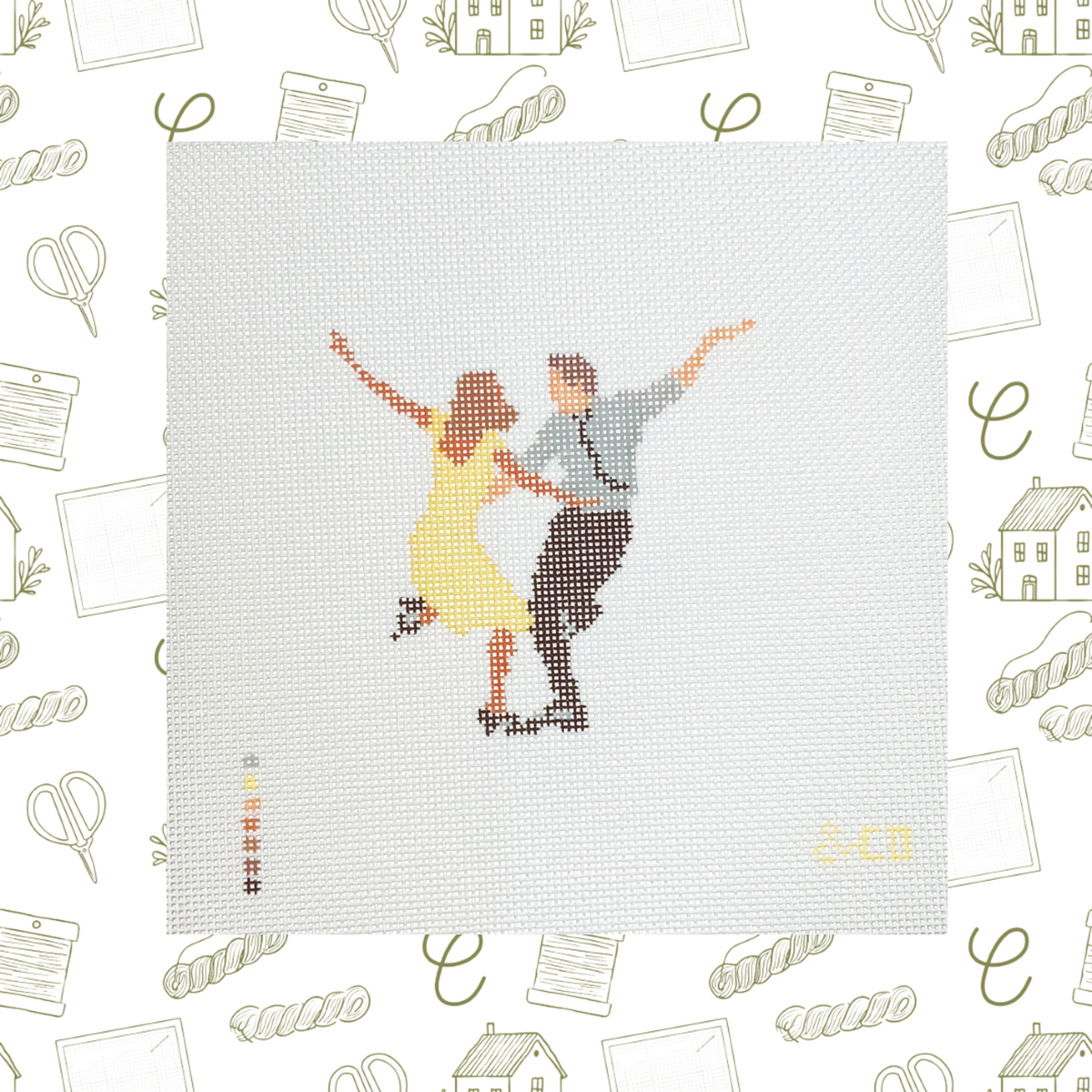 La La Land Needlepoint Canvas, 18 Mesh, 3.5"x3" Design Size