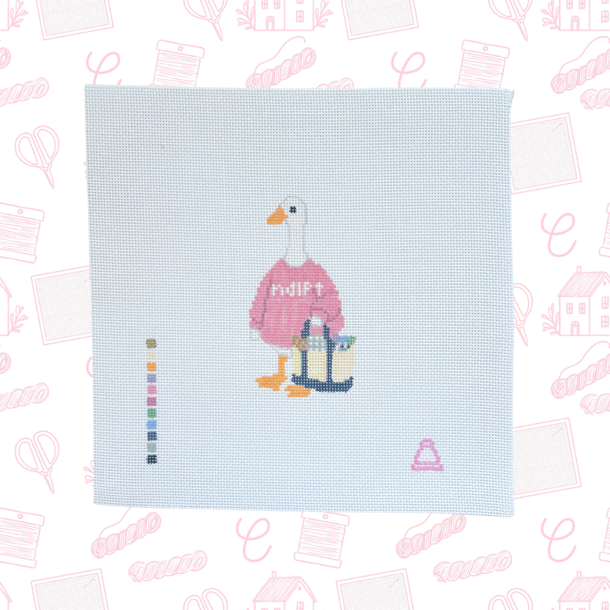 NDLPT Porch Goose, 18 Mesh, Approx. 4” design size