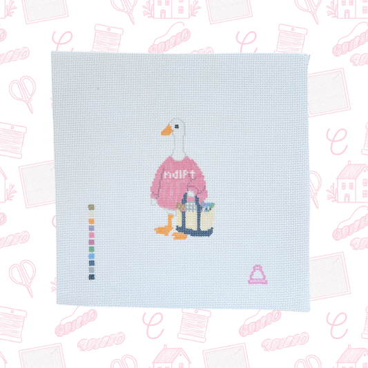 NDLPT Porch Goose, 18 Mesh, Approx. 4” design size