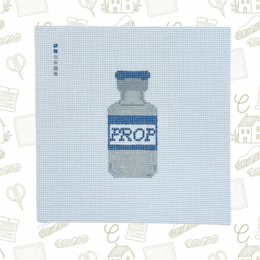 PROP Medicine Vial Needlepoint Canvas, 18 Mesh, 1.5"x3.5" Design Size