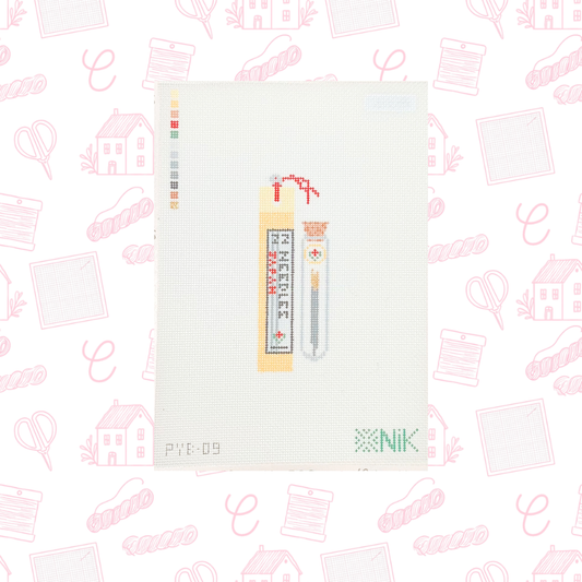 Needles Needlepoint Canvas, 18 mesh, 4.4" x 1.9" Design Size