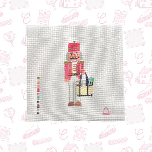 NDLPT Nutcracker Needlepoint Canvas, 18 Mesh, 2"x5.5" Design Size