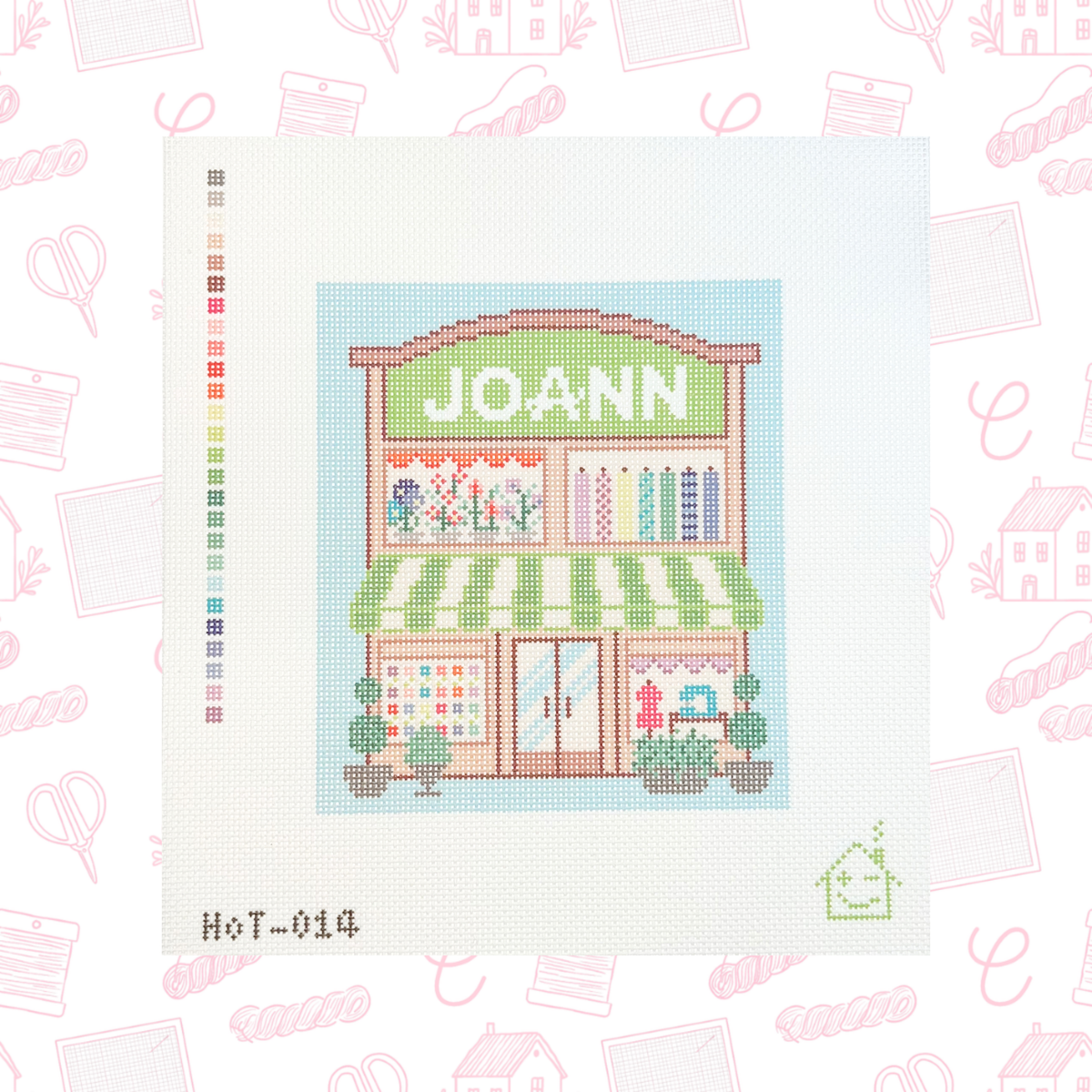 Joann Storefront Needlepoint Canvas, 13 Mesh, 6.7"x7.6" Design Size