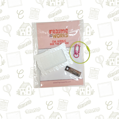 Ornate Frame Self Finishing Bag Tag