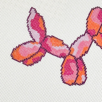 Wholesale Exclusive Groovy Balloon Dog 18 Mesh Hand Painted Needlepoint Canvas 4”x3”