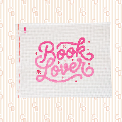 Book Lover Needlepoint Canvas, 13 Mesh, 8"X6" Design Size