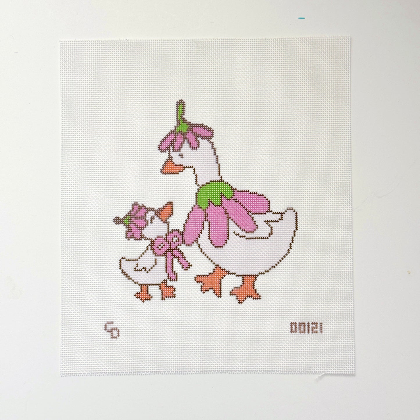 Mother Goose Hand Painted Needlepoint Canvas 18 Mesh, 6x8 Design