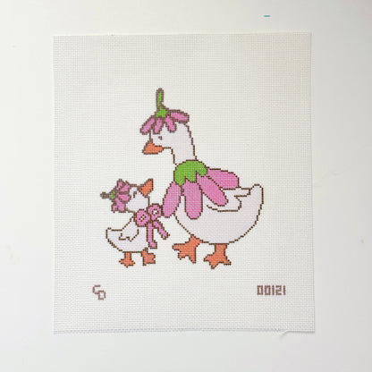 Mother Goose Hand Painted Needlepoint Canvas 18 Mesh, 6x8 Design