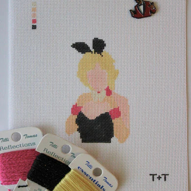 Playmate Dolly Needlepoint Canvas