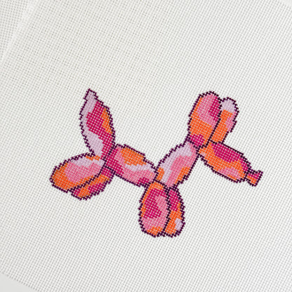 Wholesale Exclusive Groovy Balloon Dog 18 Mesh Hand Painted Needlepoint Canvas 4”x3”