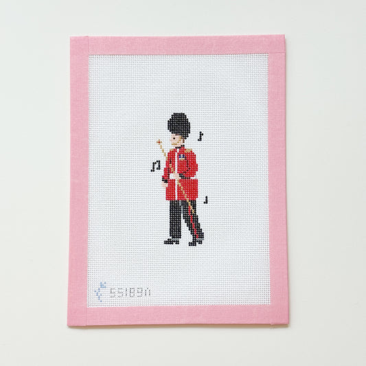 London Guard Conductor Needlepoint Canvas, 18 Mesh, 2x4.5 Design