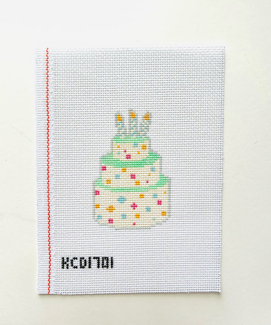 Birthday Cake needlepoint canvas