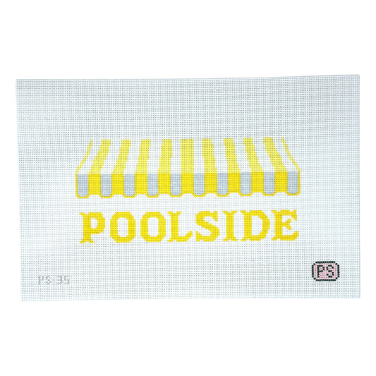 Poolside needlepoint canvas