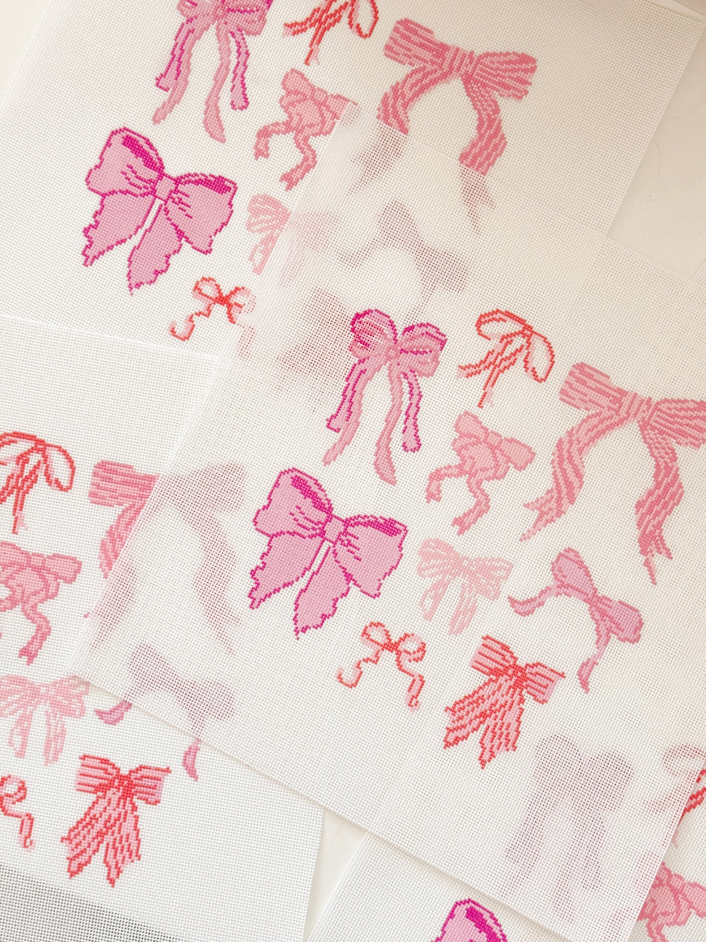 Hand Painted Coquette Bow 8” Pillow Design Needlepoint Canvas 18 Mesh Coquette Needlepoint Canvas Bow Hand Painted