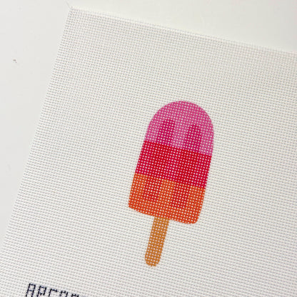 Popsicle Artist Printed Needlepoint Canvas