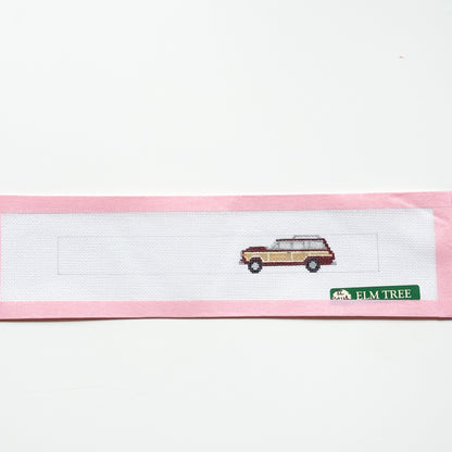 Station Wagon Keychain Needlepoint Canvas, 18 Mesh, 1.25”x8”