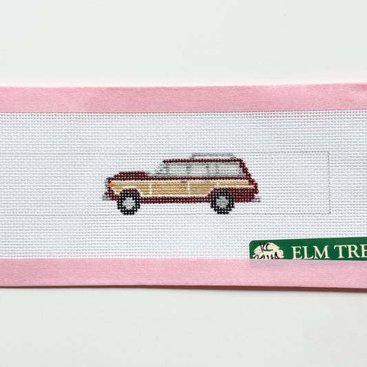 Station Wagon Keychain Needlepoint Canvas, 18 Mesh, 1.25”x8”