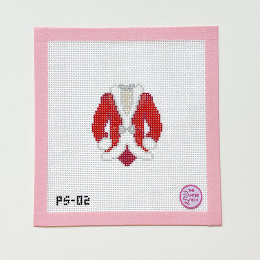Santa Costume NYC Dancers Needlepoint Canvas, Macy’s Parade Needlepoint Canvas, 13 Mesh, 3x4.5 Design