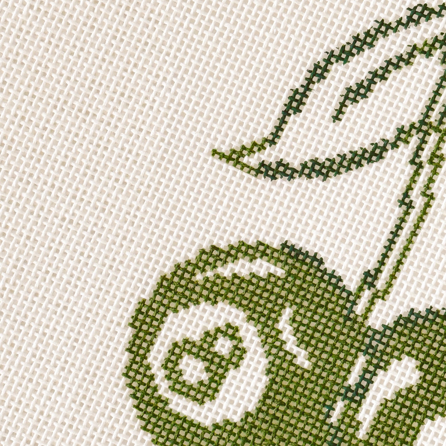 Cherry Eight Balls Green St. Patrick’s Day Needlepoint Canvas 18 Mesh 3”x4” design