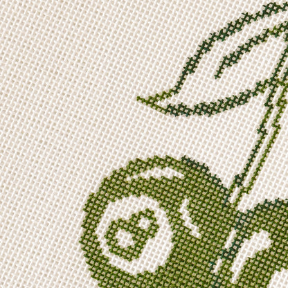 Cherry Eight Balls Green St. Patrick’s Day Needlepoint Canvas 18 Mesh 3”x4” design