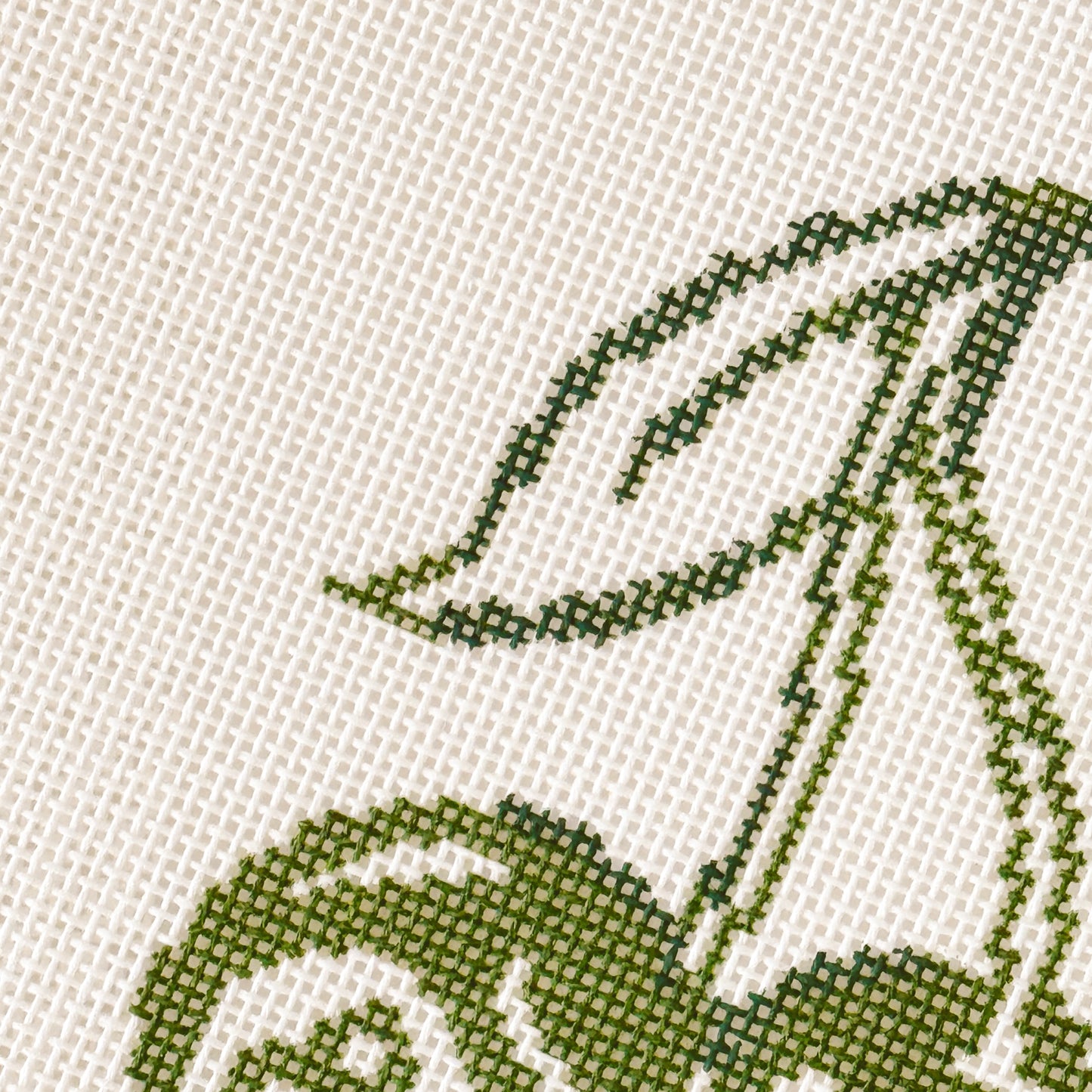 Cherry Eight Balls Green St. Patrick’s Day Needlepoint Canvas 18 Mesh 3”x4” design