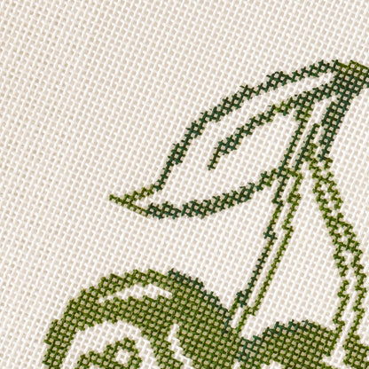 Cherry Eight Balls Green St. Patrick’s Day Needlepoint Canvas 18 Mesh 3”x4” design